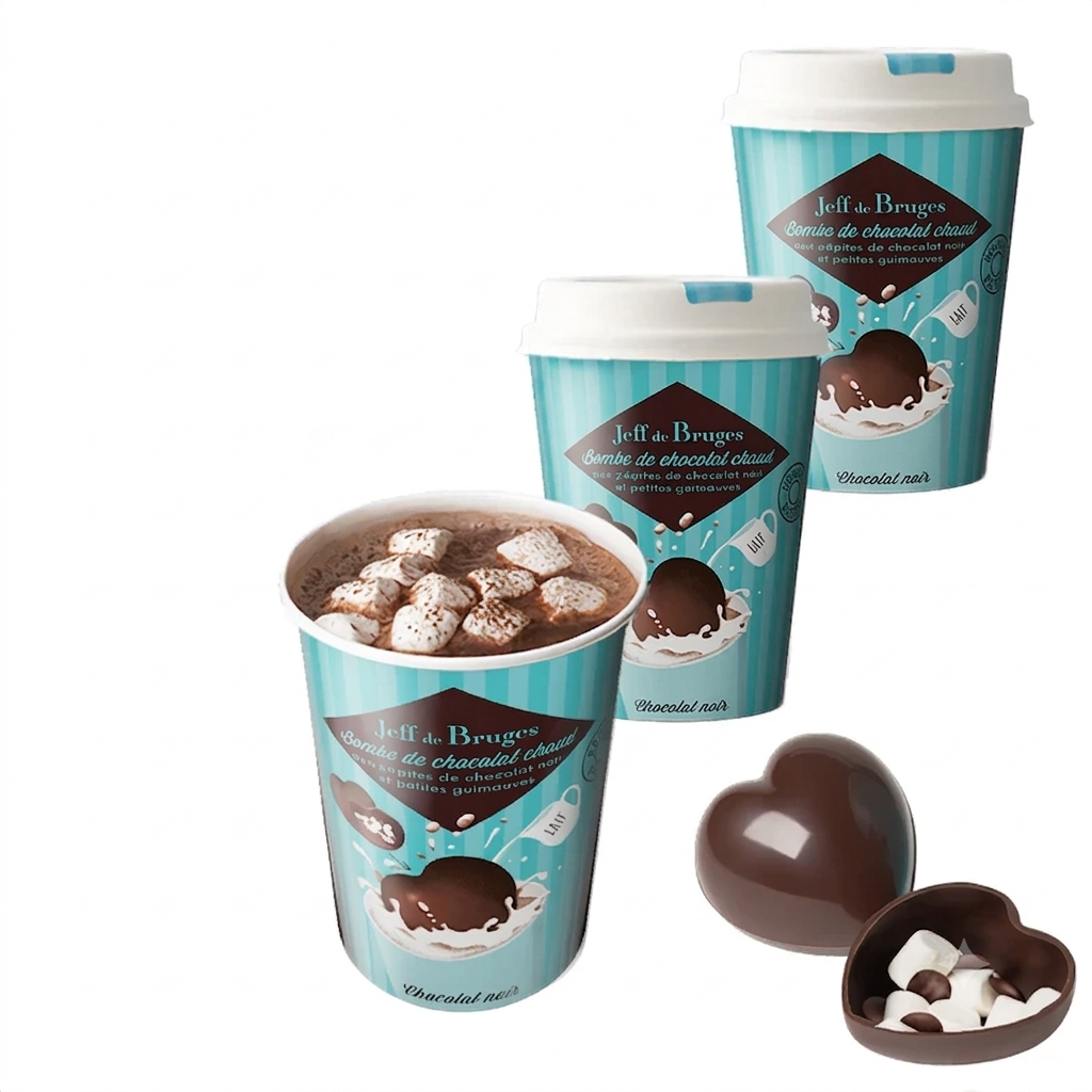 3 Bombes Cor de Xocolata Negra