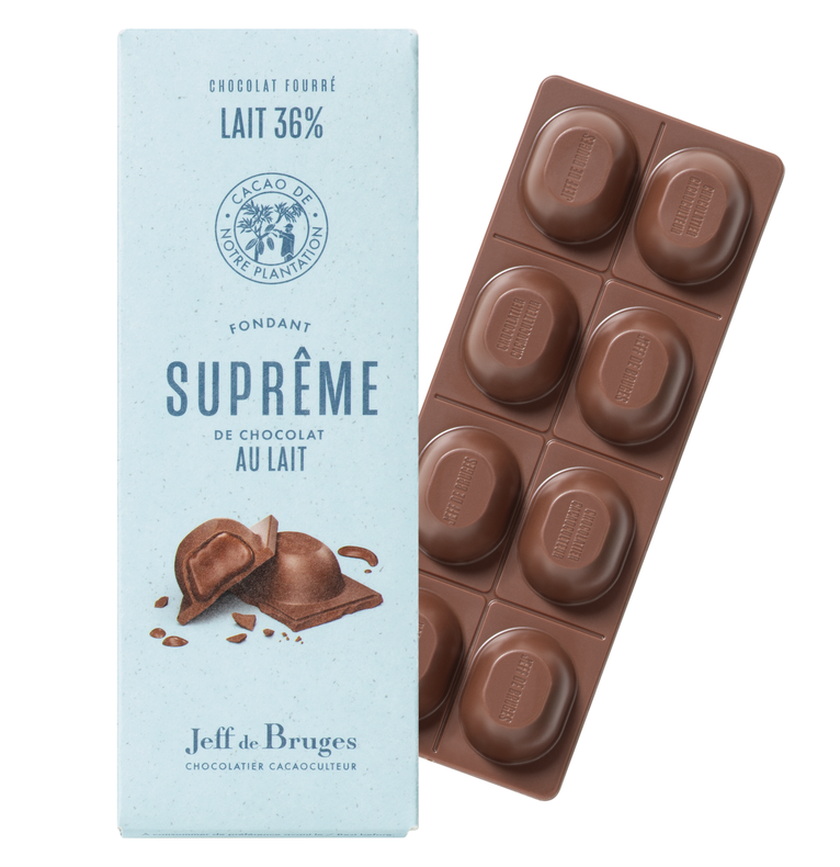 Tableta Nº13 chocolate con leche 36% de cacao fondant suprême