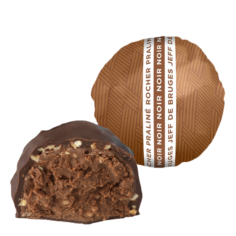 Rocher chocolate negro al praliné de avellanas