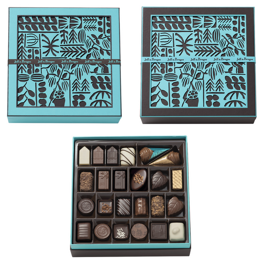 Caja cuadrada 48 chocolates surtidos