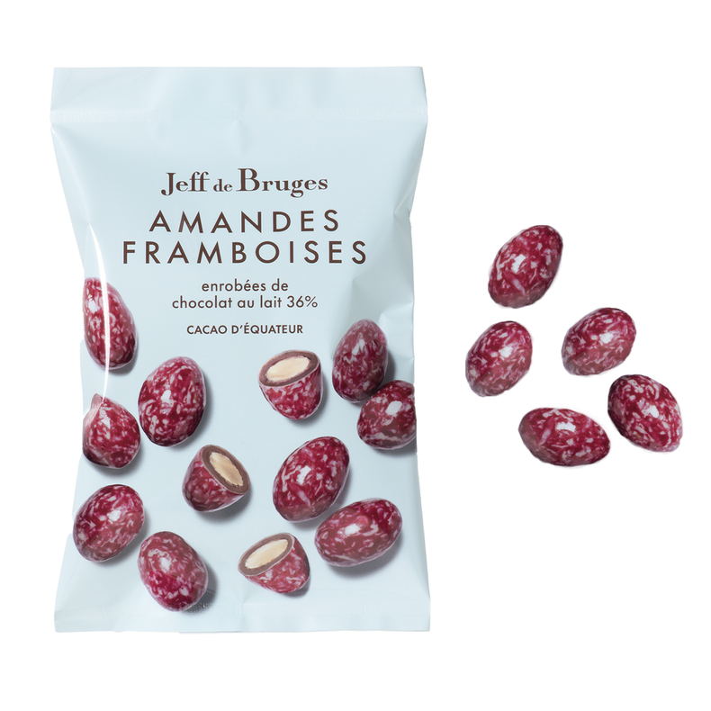 Bolsa almendras chocoframbuesa - 50 g