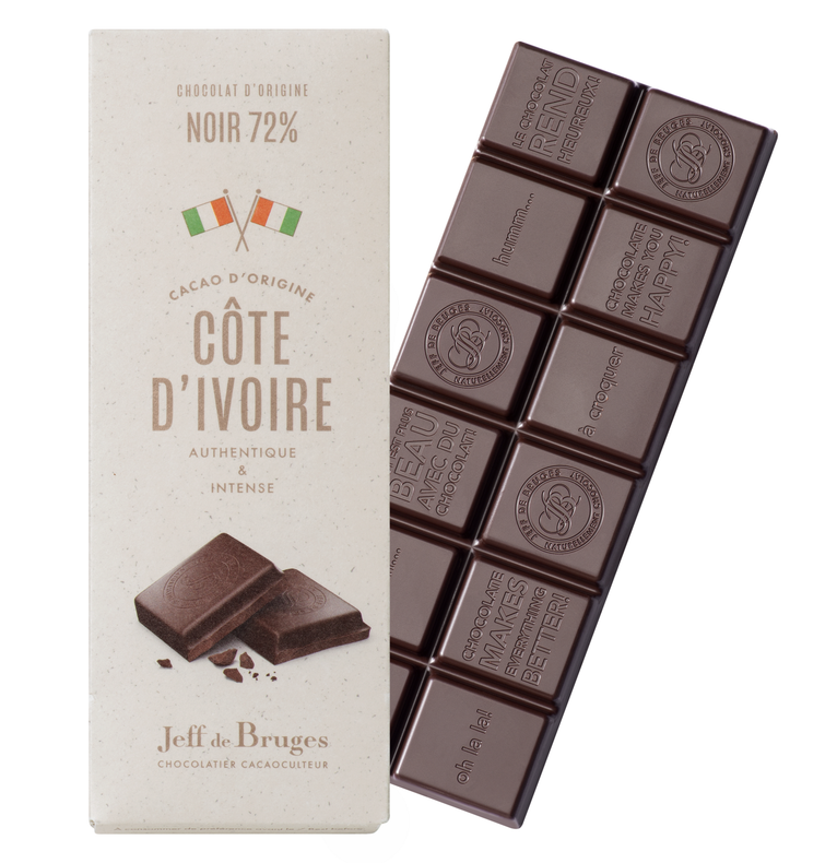 Tableta N°4 Chocolate Negro 72% Cacao Costa de Marfil