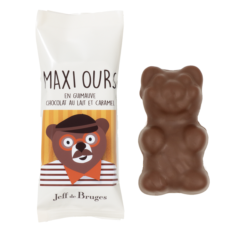 Maxi Oso Malvavisco Chocolate con Leche y Caramelo